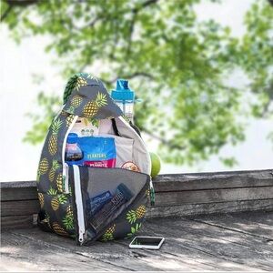 NWT Kavu Ropesicle Pineapple Party Sling Bag Outdoors H2O Resistant Crossbody